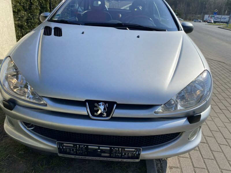 Peugeot 206 CC Symboliczny przebieg, skóry, zadbany stan auta, klimatronik, Clarion