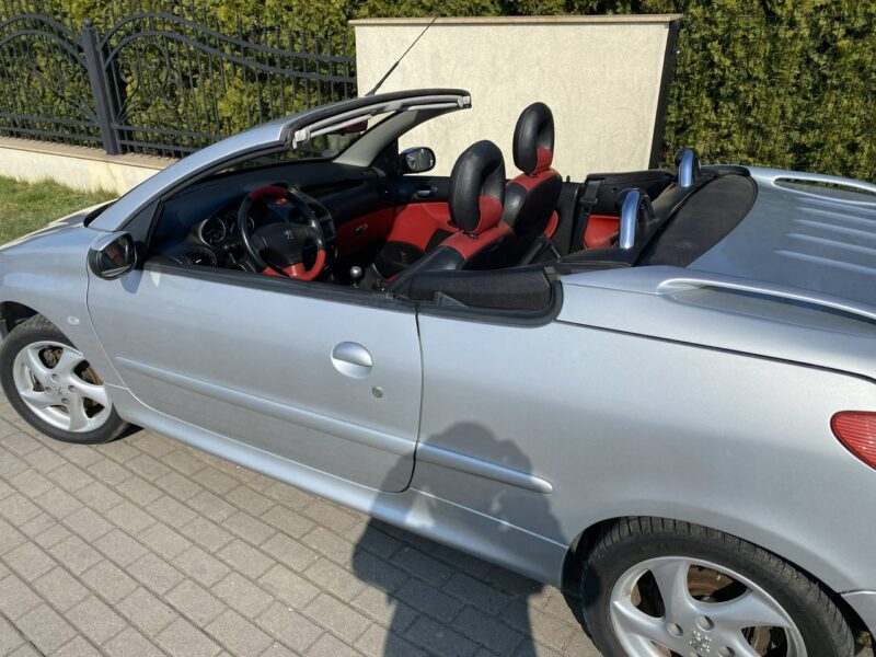 Peugeot 206 CC Symboliczny przebieg, skóry, zadbany stan auta, klimatronik, Clarion