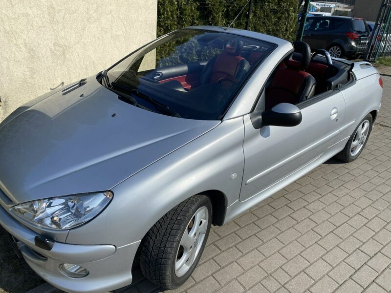 Peugeot 206 CC Symboliczny przebieg, skóry, zadbany stan auta, klimatronik, Clarion