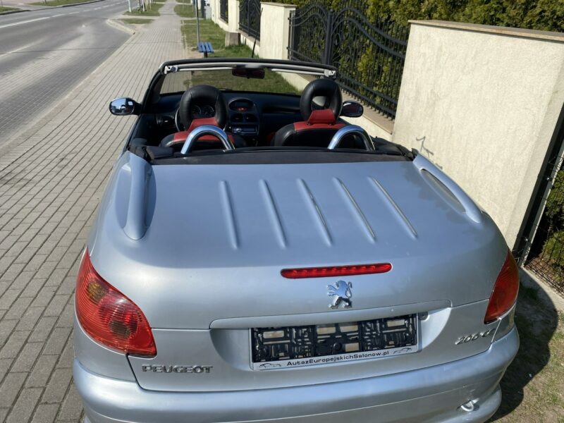 Peugeot 206 CC Symboliczny przebieg, skóry, zadbany stan auta, klimatronik, Clarion