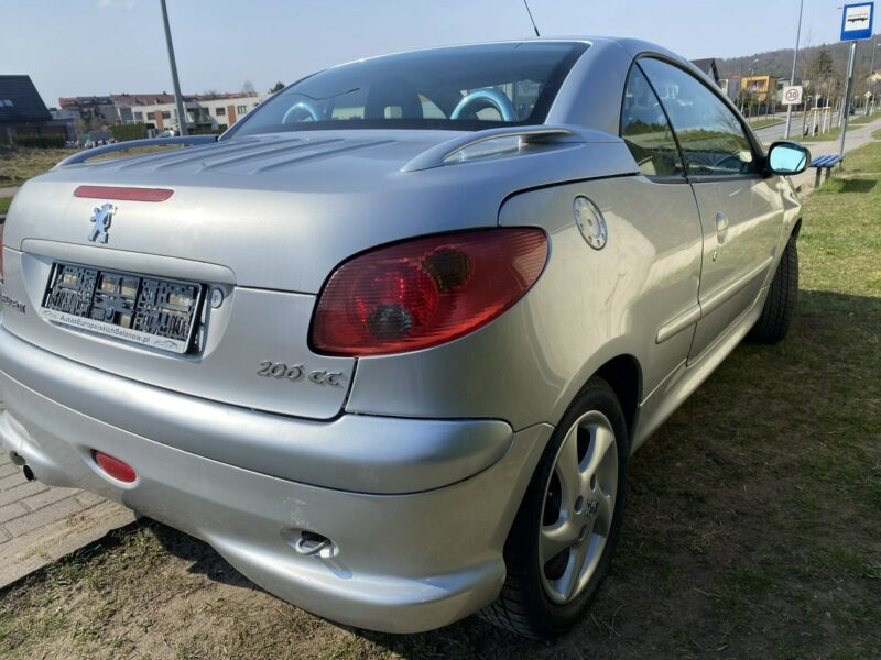 Peugeot 206 CC Symboliczny przebieg, skóry, zadbany stan auta, klimatronik, Clarion