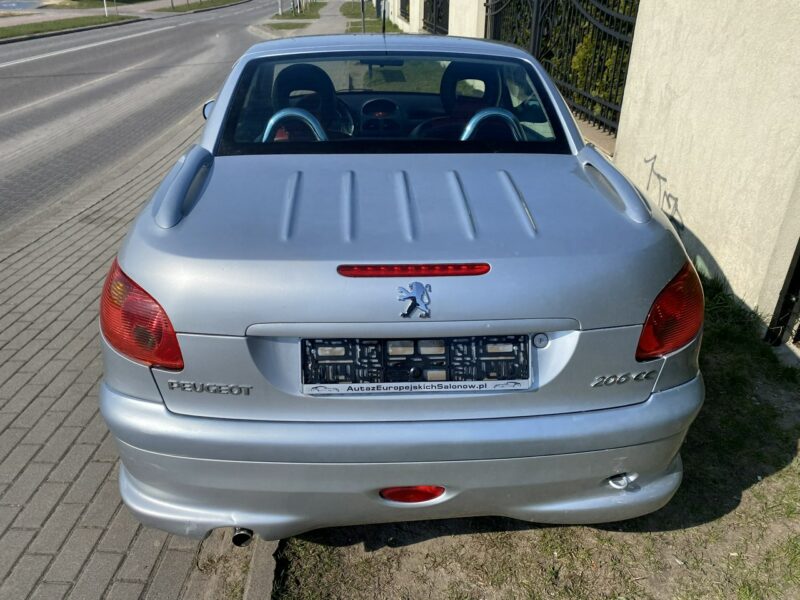 Peugeot 206 CC Symboliczny przebieg, skóry, zadbany stan auta, klimatronik, Clarion