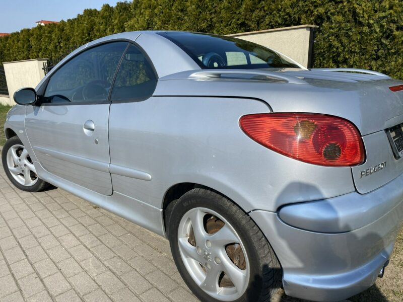 Peugeot 206 CC Symboliczny przebieg, skóry, zadbany stan auta, klimatronik, Clarion