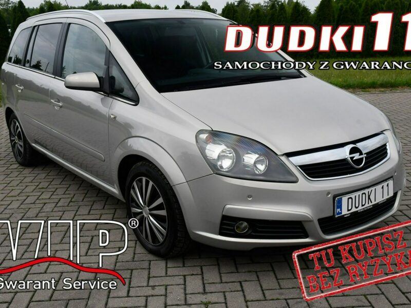 Opel Zafira 1,8Benz DUDKI11 7 Foteli.Lift.Klimatr 2 str.Navi.Tempomat.OKAZJA B (2005-2011)