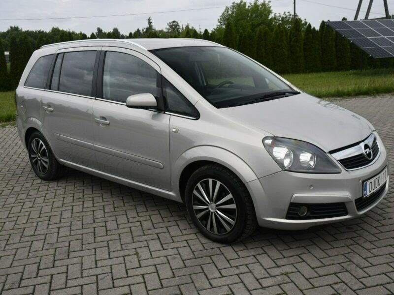 Opel Zafira 1,8Benz DUDKI11 7 Foteli.Lift.Klimatr 2 str.Navi.Tempomat.OKAZJA B (2005-2011)