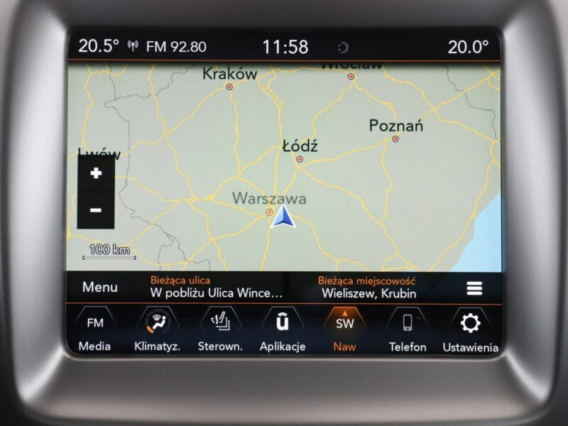 Jeep Compass NAvi półskóra klima auto kamera i czujnki parkowania II (2016-)