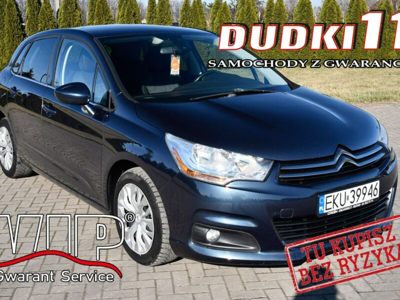 Citroen C4 1,6Benz DUDKI11 Navi.Klimatr 2 str.Parktronic.Tempomat.kredyt.OKAZJA II (2010-)