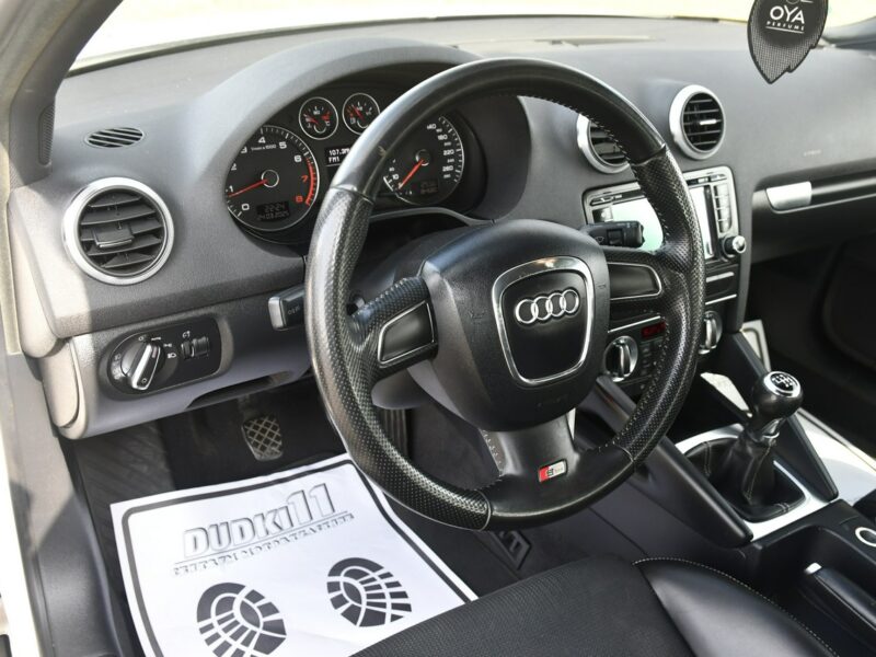 Audi A3 1.8Turbo S-Line,Serwis ( Full ) Navi,Pół-Skóry.Xenony.Klimatr 2 str. 8P (2003-2012)