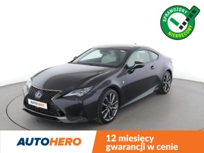 Lexus RC FV23 FL 300h F SPORT Navi ACC Grzana Wentylowana Skóra Kamera Full LED I (2014-)