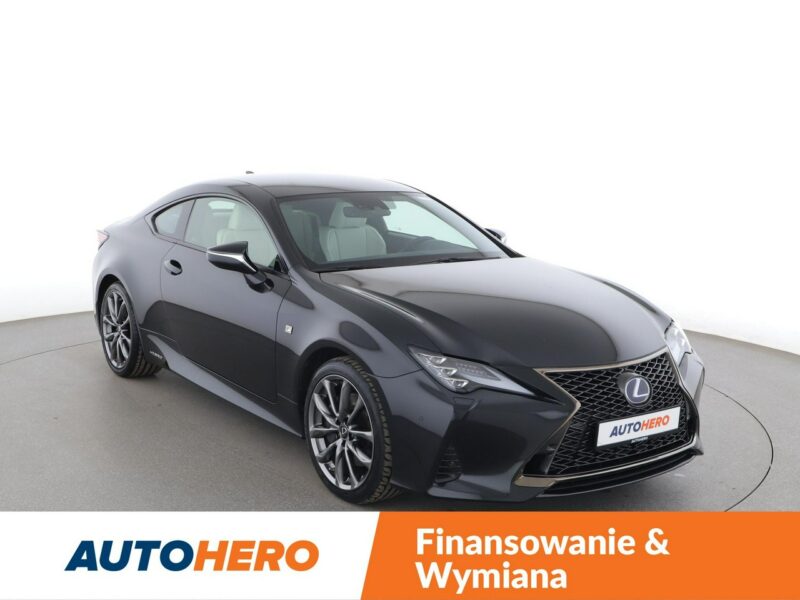 Lexus RC FV23 FL 300h F SPORT Navi ACC Grzana Wentylowana Skóra Kamera Full LED I (2014-)
