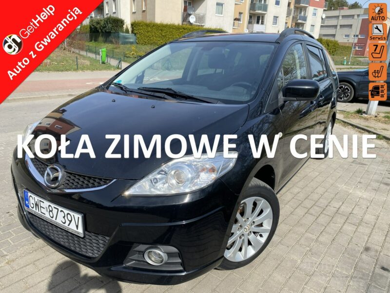 Mazda 5 2,0 benzyna, klimatronik, 7 miejsc, podg. fotele, drugie alufelgi I (2005-2010)