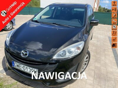 Mazda 5 Benzyna, klimatronik, 7 miejsc, parktronik, podg. fotele, isofix, nawi II (2010-)