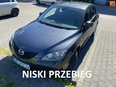 Mazda 3 Symboliczny przebieg gwarantowany, klimatronik, ESP, alufelgi, hak I (2003-2009)