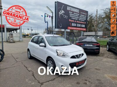 Nissan Micra 1.2 Benzyna 98 KM, Klima, Grzane Fotele, ALU, Nawigacja, Bluetooth K13 (2010-2016)