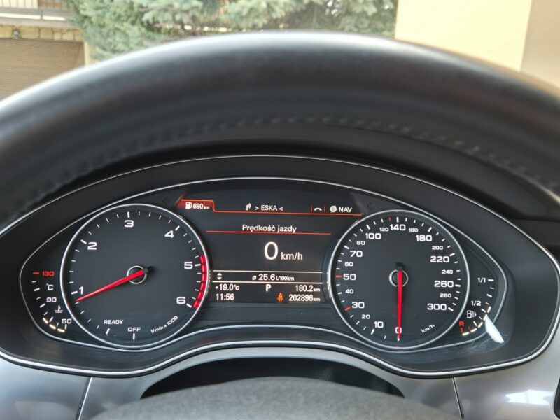 Audi A6 Ultra 2015r, Lift, 100% Oryginał Lakier, Przebieg Tylko 202tyś C7 (2011-)