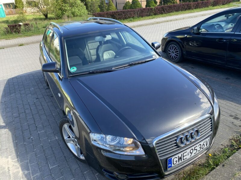 Audi A4 200KM, dwu kolorowa skóra, biksenony, światła dzienne, szyberdach B7 (2004-2007)