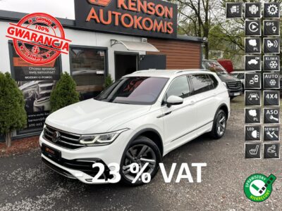 Volkswagen Tiguan Allspace 4-Motion, R-Line, PL Salon, 1-Wł, ASO, Bezwypadek, Grzana Kierownica