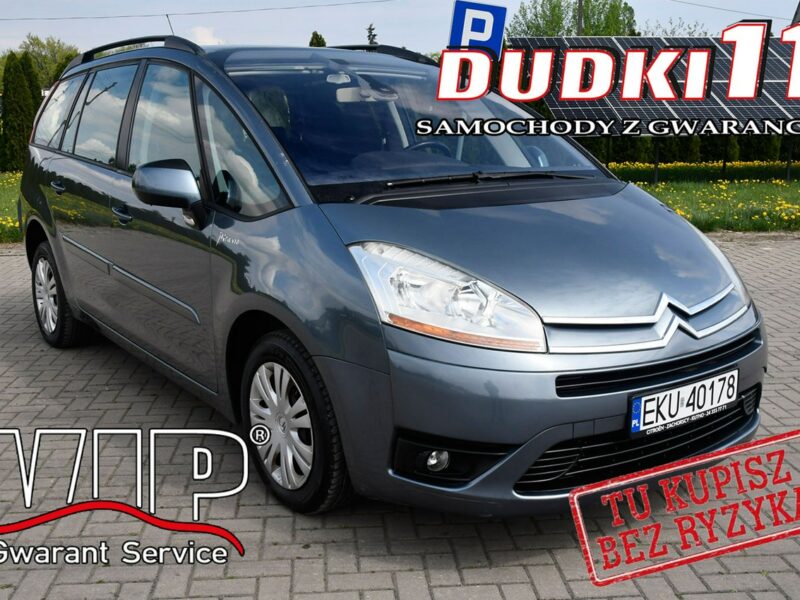 Citroen C4 Grand Picasso 1.8+Gaz DUDKI11 Gaz.Klimatr. 2 str.7 Foteli.Tempomat.Centralka.kredyt. I (2006-2013)