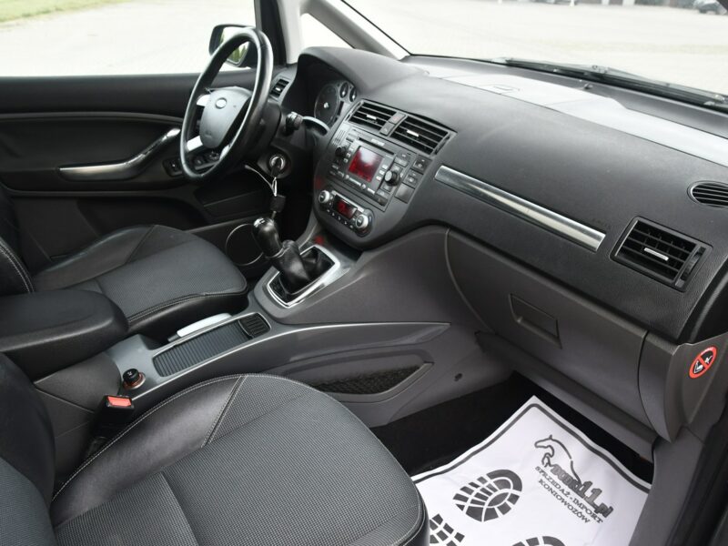 Ford Focus C-Max 1.8Benz TITANIUM.Panora.Dach.Navi.Pół-Skóry.Klimatr 2 str.Parktronic.
