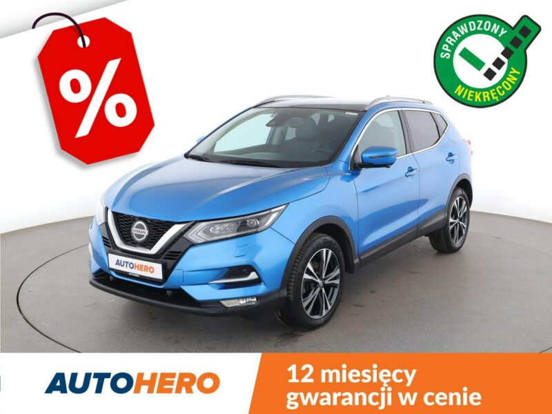 Nissan Qashqai N-Connecta panorama navi kamera grzane fotele tempomat Bluetooth II (2013-2021)