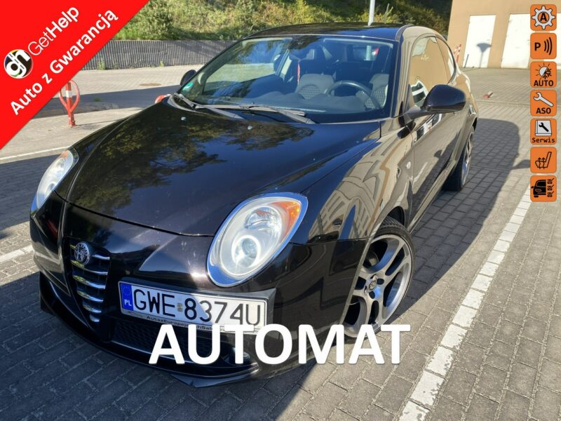 Alfa Romeo Mito Automat, 1,4 turbo benzyna. tempomat, podgrz. fotele, łopatki, isofix