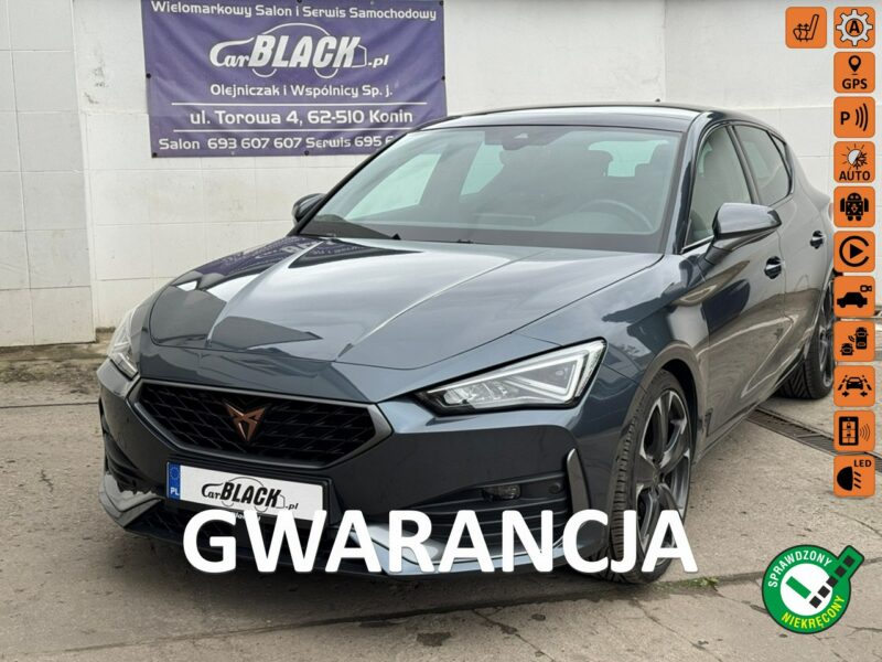 Cupra Leon E - HYBRID - Pisemna Gwarancja 12 miesięcy