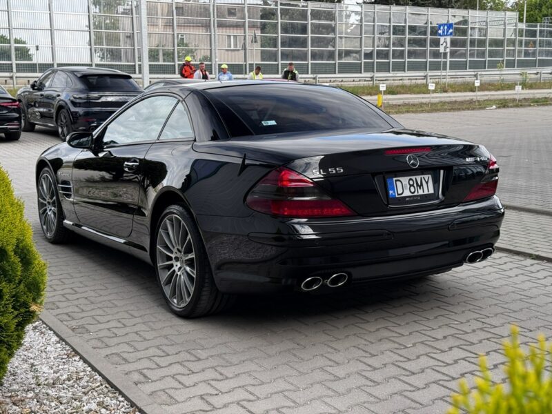 Mercedes SL 55 AMG 55 AMG Kompressor. Wideoprezentacja. Wyjątkowy egzemplarz. R230 (2001-2013)