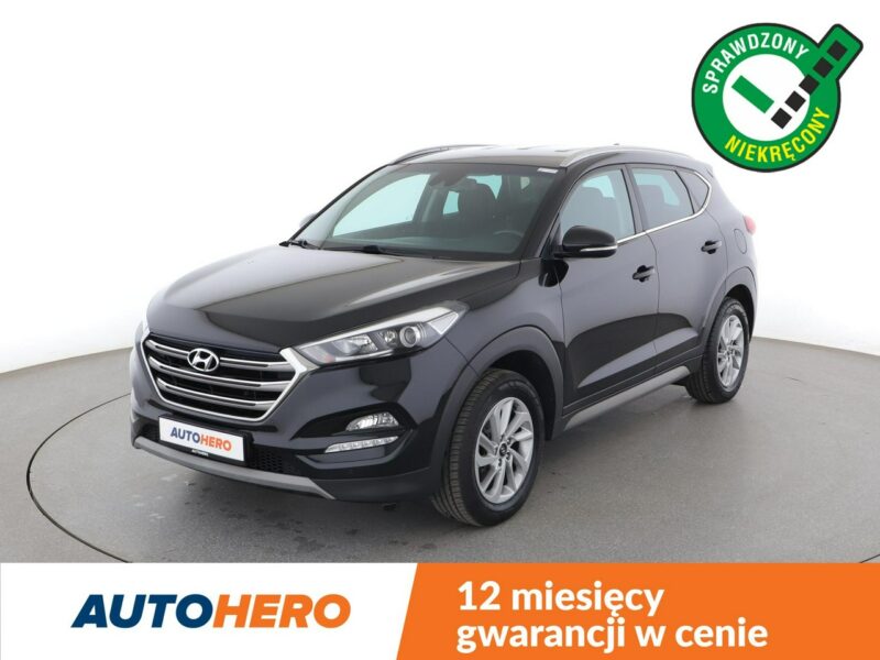 Hyundai Tucson navi kamera tempomat klima-auto AsystentPasaRuchu grzane fotele III (2015-2020)