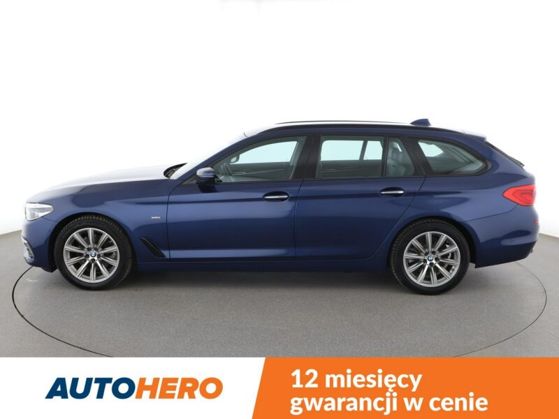 BMW 520 Luxury Line Navi ACC Grzane Fotele Masaż Skóra Head-Up Ambient Kamera G30/G31 (2017-2023)