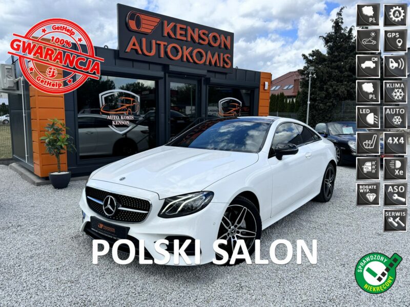 Mercedes E 220 Polski Salon, Pełny serwis, Panorama dach, Kamera cofania, LED, AMG W213 (2016-)