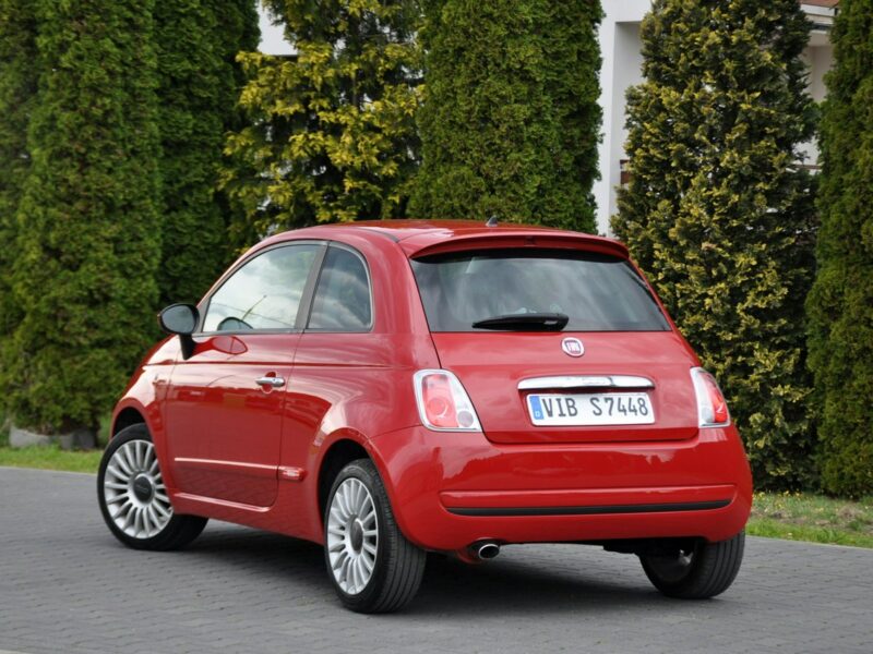 Fiat 500 1.2i(69KM)*Skóry*Klimatyzacja*Chrom*I Właściciel*Alu16"ASO Fiat I (2007-)