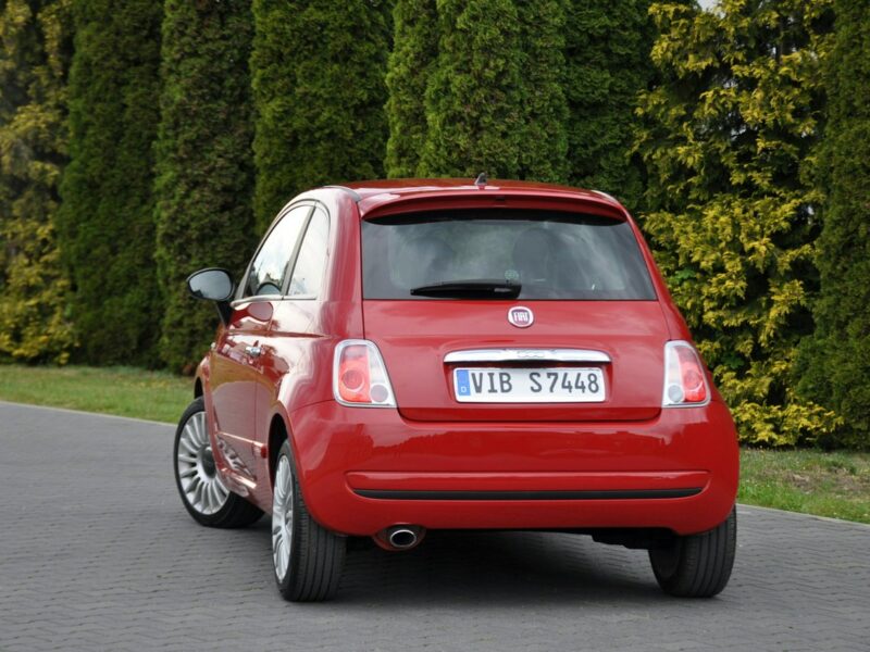 Fiat 500 1.2i(69KM)*Skóry*Klimatyzacja*Chrom*I Właściciel*Alu16"ASO Fiat I (2007-)