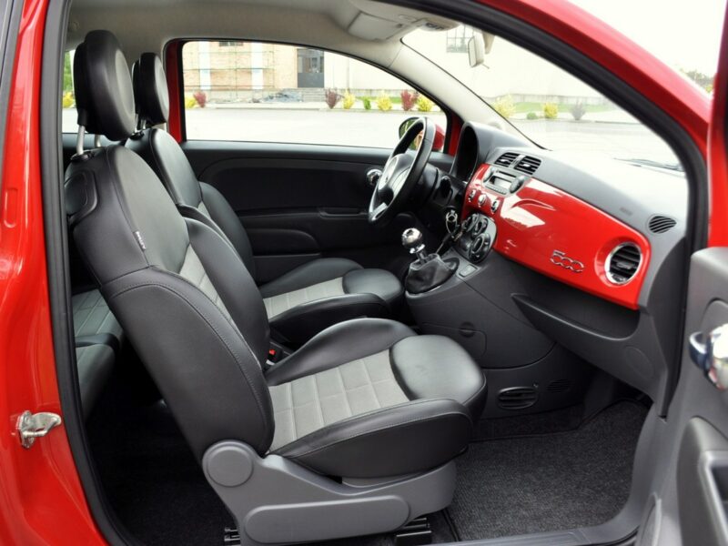 Fiat 500 1.2i(69KM)*Skóry*Klimatyzacja*Chrom*I Właściciel*Alu16"ASO Fiat I (2007-)