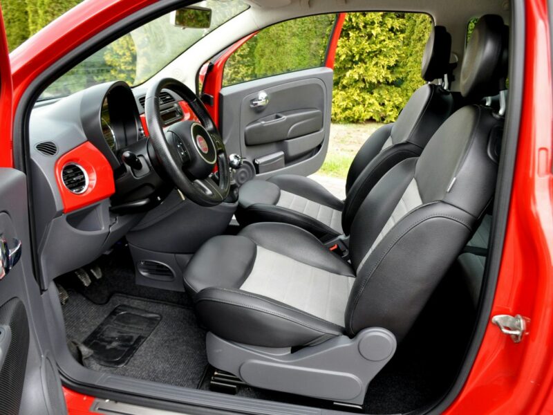 Fiat 500 1.2i(69KM)*Skóry*Klimatyzacja*Chrom*I Właściciel*Alu16"ASO Fiat I (2007-)