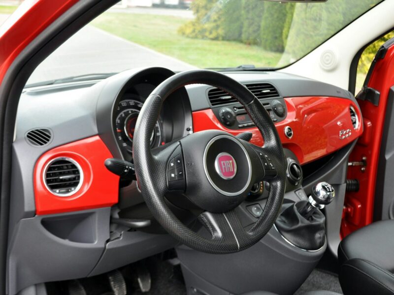 Fiat 500 1.2i(69KM)*Skóry*Klimatyzacja*Chrom*I Właściciel*Alu16"ASO Fiat I (2007-)