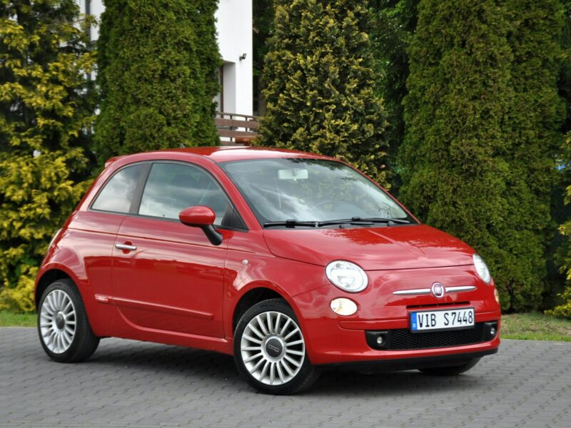 Fiat 500 1.2i(69KM)*Skóry*Klimatyzacja*Chrom*I Właściciel*Alu16"ASO Fiat I (2007-)