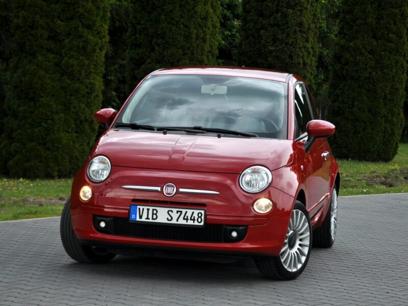 Fiat 500 1.2i(69KM)*Skóry*Klimatyzacja*Chrom*I Właściciel*Alu16"ASO Fiat I (2007-)