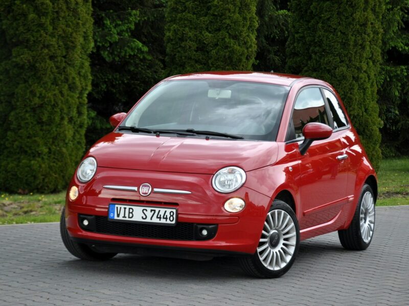 Fiat 500 1.2i(69KM)*Skóry*Klimatyzacja*Chrom*I Właściciel*Alu16"ASO Fiat I (2007-)