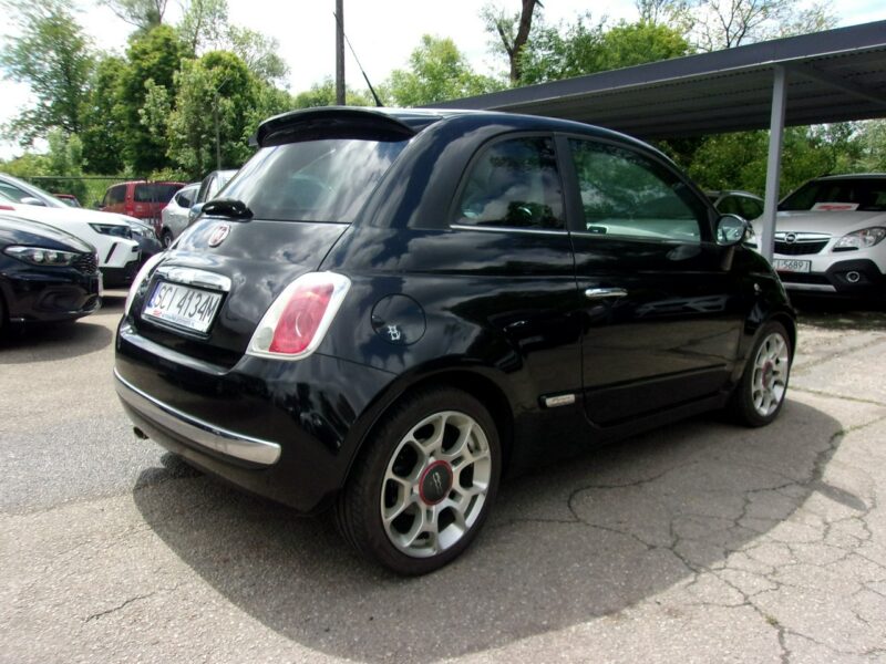 Fiat 500 Klimatronic, 1.4 Sport, Dwa komplety kół, ABS, ASR, Półskóra I (2007-)