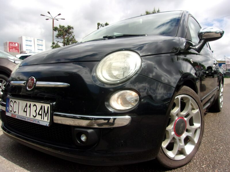 Fiat 500 Klimatronic, 1.4 Sport, Dwa komplety kół, ABS, ASR, Półskóra I (2007-)