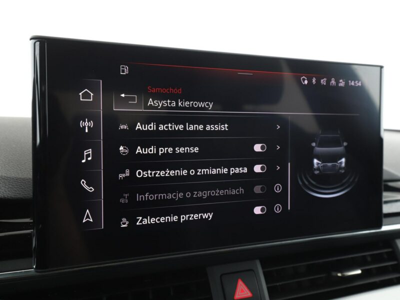 Audi A4 S-tronic quattro S-Line navi grzane fotele ACC LED kamera alcantara B9 (2015-)