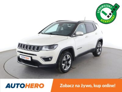 Jeep Compass 4x4 automat skóra LED navi klima auto panorama kamera i czujniki park II (2016-)