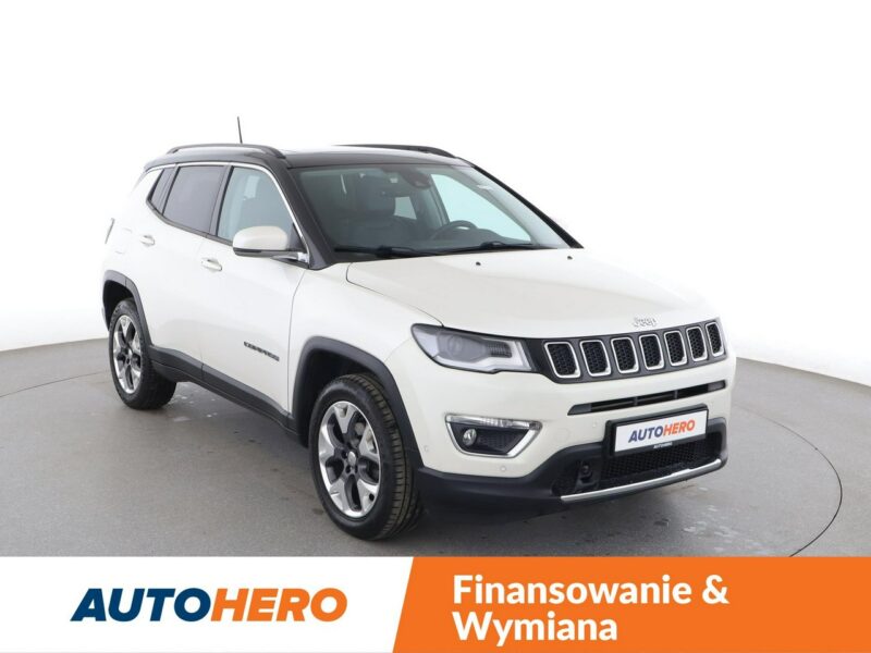 Jeep Compass 4x4 automat skóra LED navi klima auto panorama kamera i czujniki park II (2016-)