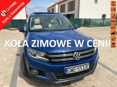 Volkswagen Tiguan 4*4, 170KM,skóry, podg. fotele, kamera, szklany dach, drugie koła, hak I (2007-2016)
