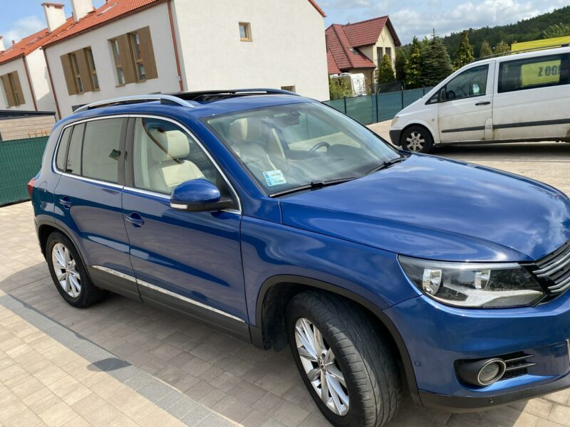 Volkswagen Tiguan 4*4, 170KM,skóry, podg. fotele, kamera, szklany dach, drugie koła, hak I (2007-2016)