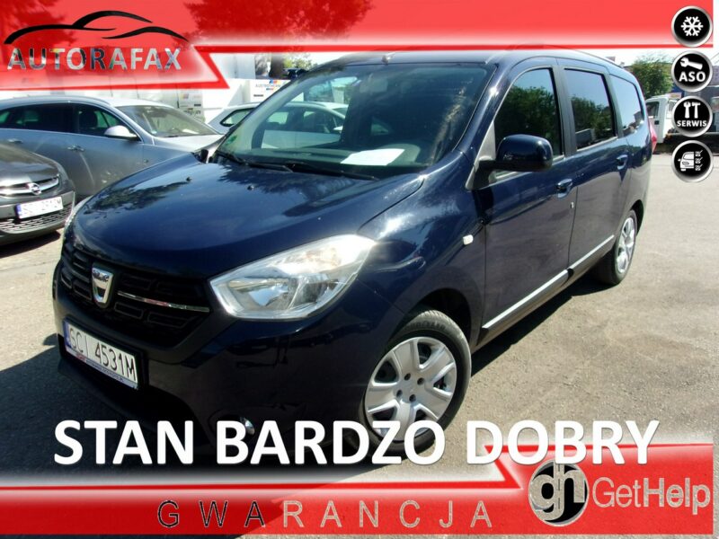 Dacia Lodgy 1.6 Klimatyzacja, Hak holowniczy, Ele szyby, Ele lusterka, ABS, ASR