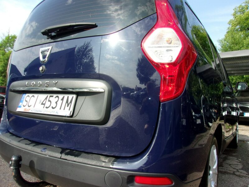 Dacia Lodgy 1.6 Klimatyzacja, Hak holowniczy, Ele szyby, Ele lusterka, ABS, ASR
