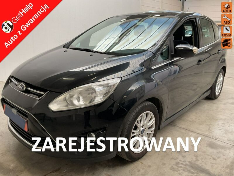 Ford C-Max Titanium,przebieg gwarantow, oryginalny lakier,hak, isofix,klimatronik II (2010-)