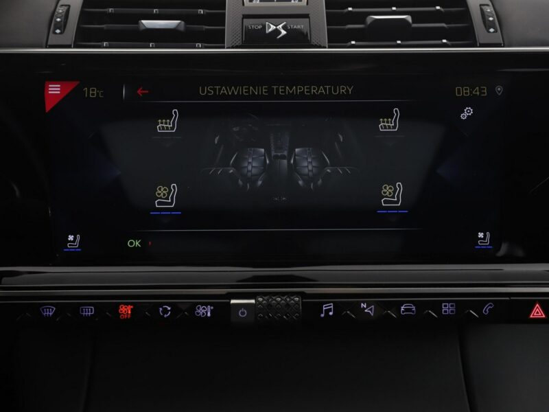 DS Automobiles DS 7 Crossback OPERA Automat Panorama Navi ACC Wentylowana Skóra Masaże Kamera DS LED