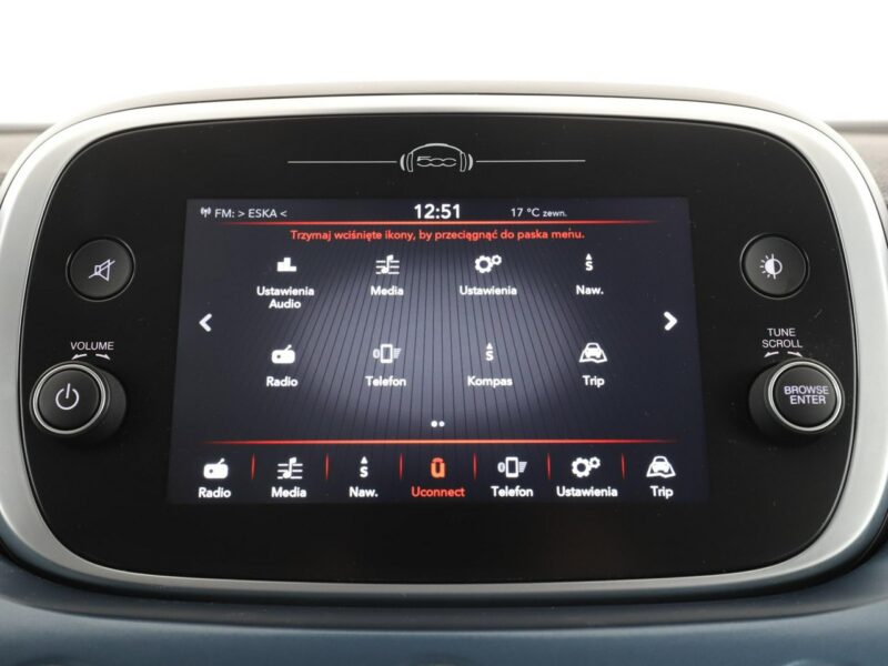 Fiat 500x LED Kamera cofania klima auto navi bluetooth multifunkcja